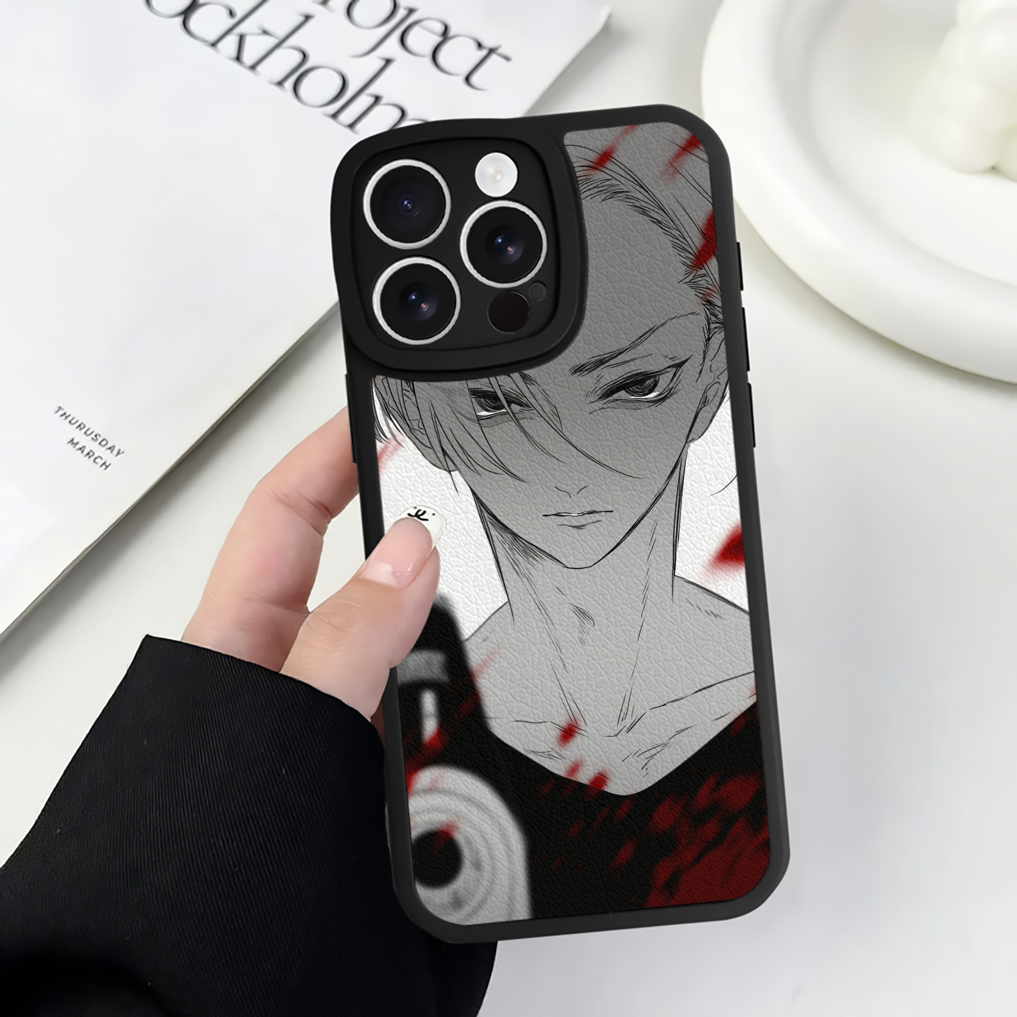 （画像用） 東京リベンジャーズ Tokyo Revengers 【iPhone 16シリーズ対応】シリコンスマホケース（レザー調） 材質：シリコン